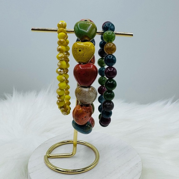 Bohemian Style Ceramic Bracelet Heart Bundle - Picture 5 of 5